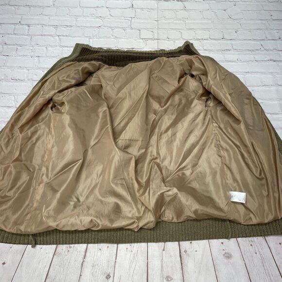 Sak Fifth Avenue Men Full Zip Sweater Jacket Size Medium Elbow Patch M238 -26 - Picture 8 of 16